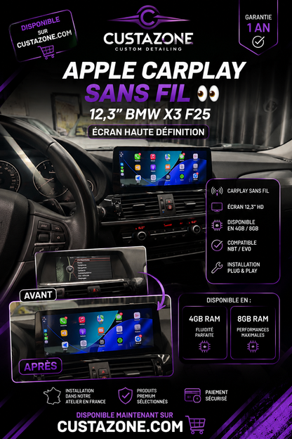 CarPlay 12,3" X3 F25 / X4 F26