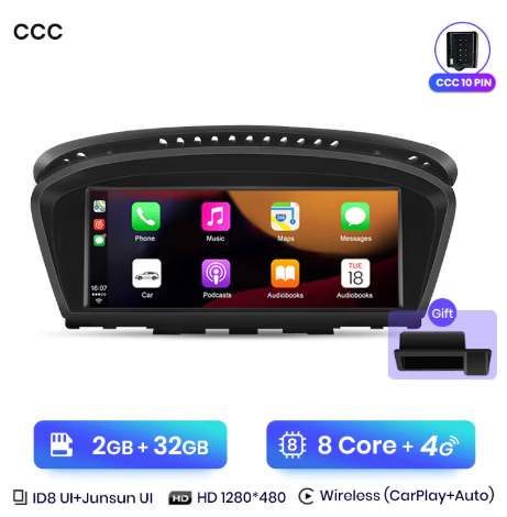 Carplay BMW Série 5 E60 E61 E63 E64 E90 E91 E92 COMPATIBLE CCC CIC