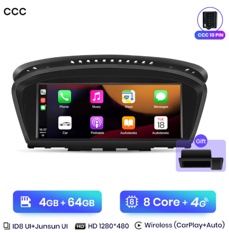 Carplay BMW Série 5 E60 E61 E63 E64 E90 E91 E92 COMPATIBLE CCC CIC