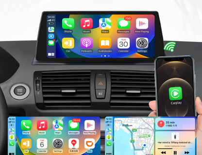 CarPlay BMW Série 1 (E87, E81, E82, E88) – Compatible CCC & CIC ET SANS ECRAN