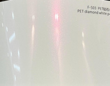 F-502 PET Diamond White Charm Gold – Film Covering Premium